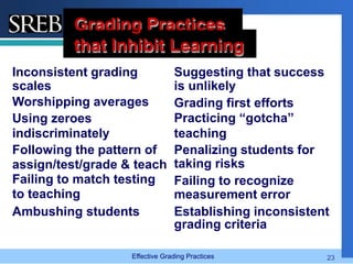 Inconsistent Grading B. moore 12 fixes for broken grades | PPTX