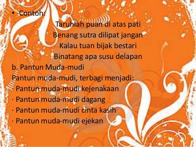Contoh Pantun Muda Mudi Contoh Soal Dan Materi Pelajaran 9