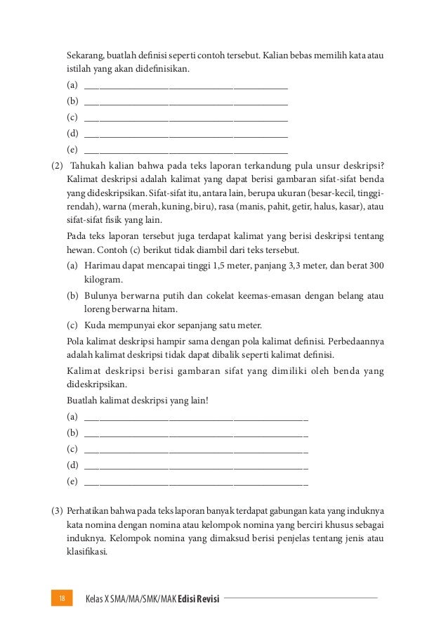 Contoh Teks Deskripsi Tentang Hewan Di Bahasa Indonesia 