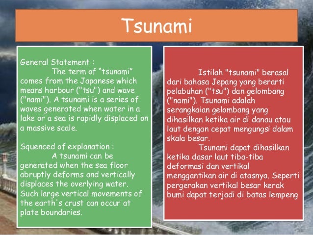 Madamwar How Does A Tsunami Occur Explanation Text