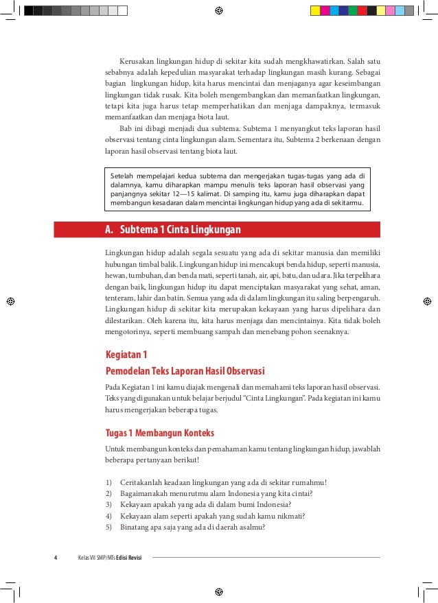 Buku Bahasa Indonesia 7 SMP/MTs Siswa
