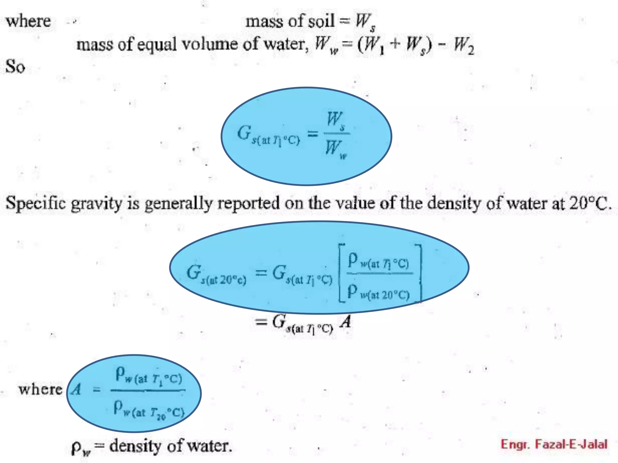 B. water content & sp. gravity