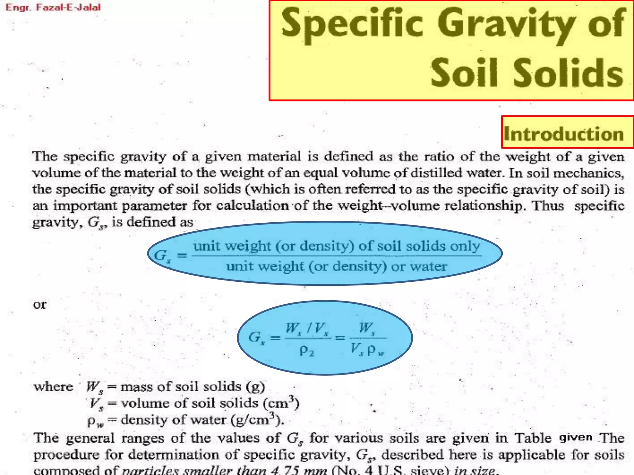 B. water content & sp. gravity