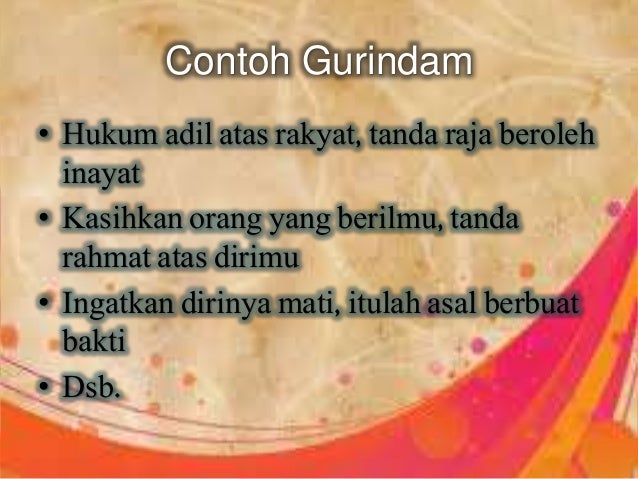 Contoh Gurindam Karya Ali Haji - Contohsek