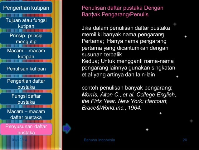 Kutipan dan daftar pustaka
