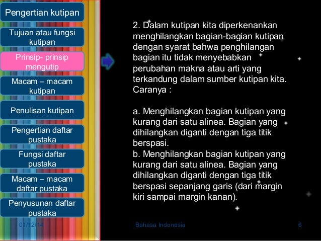 Kutipan Dan Daftar Pustaka