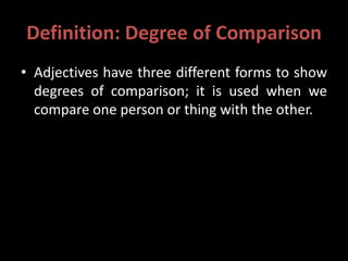 B.sc i ecls_u-1.3_degree of comparison