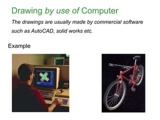Computer Graphics Engineering Diagram B.tech i eg u1 basics of engineering graphics | PPTX