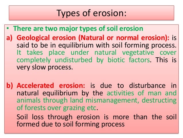 3 types of erosion