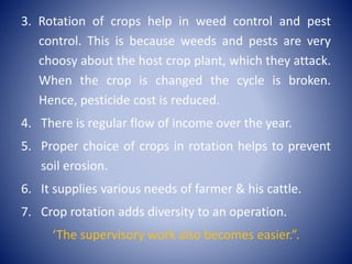 B.sc agri i paam unit 2 crop rotation | PPTX