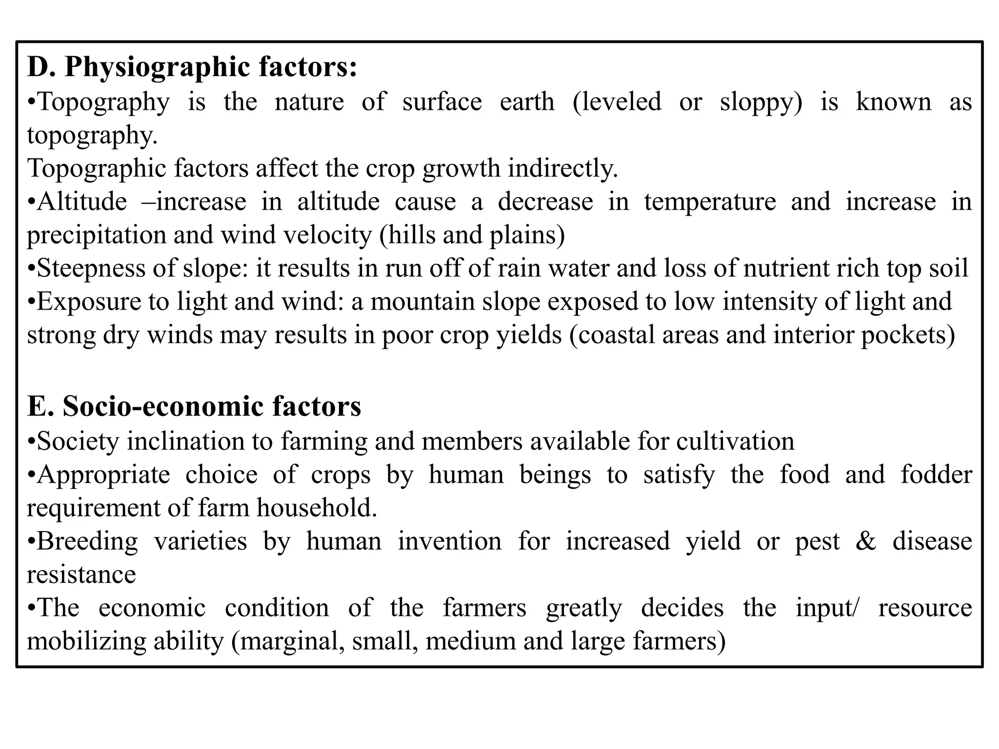 Strong Inclination B.sc. agri i bo a unit 1 introduction of agriculture | PPTX