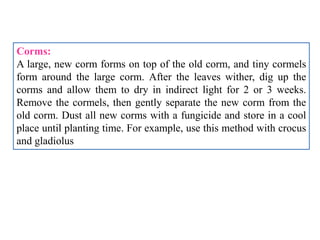 B.sc. agri i po h unit 2 method of plant propagation and planning ...