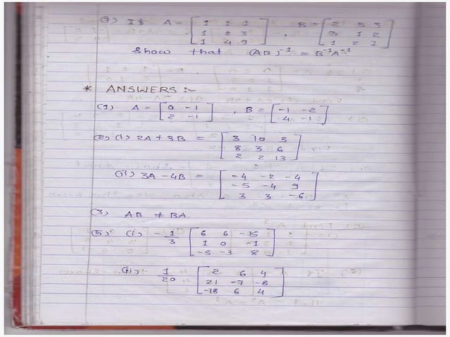 B.tech semester i-unit-iv_matrices and determinants | PPTX