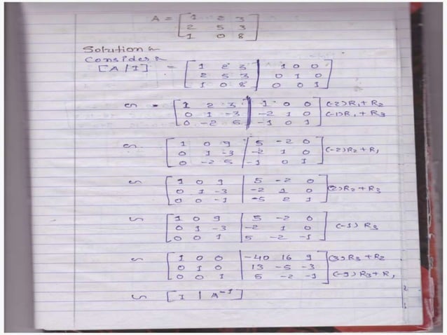 B.tech semester i-unit-iv_matrices and determinants | PPTX