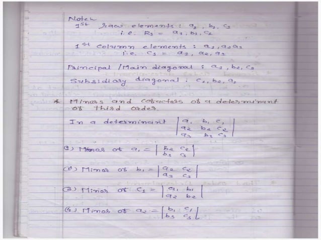 B.tech semester i-unit-iv_matrices and determinants | PPTX