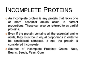 B.Sc. Biochem II Biomolecule I U 3.2 Classification of Protein ...