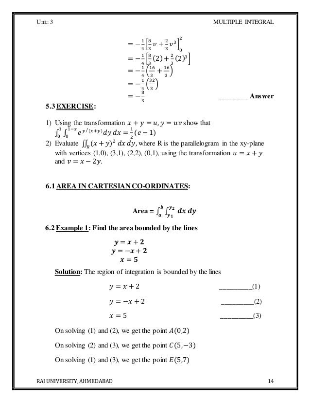 Btech Ii Engineering Mathematics Unit3