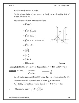 B.tech ii unit-3 material multiple integration | DOCX