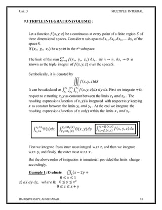 B.tech ii unit-3 material multiple integration | DOCX