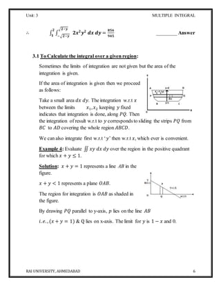 B.tech ii unit-3 material multiple integration | DOCX