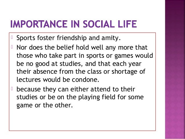 an essay about sports and games an essay about sports and games