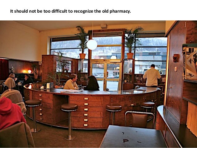 What happened to the protected pharmacy interiors of Norway?