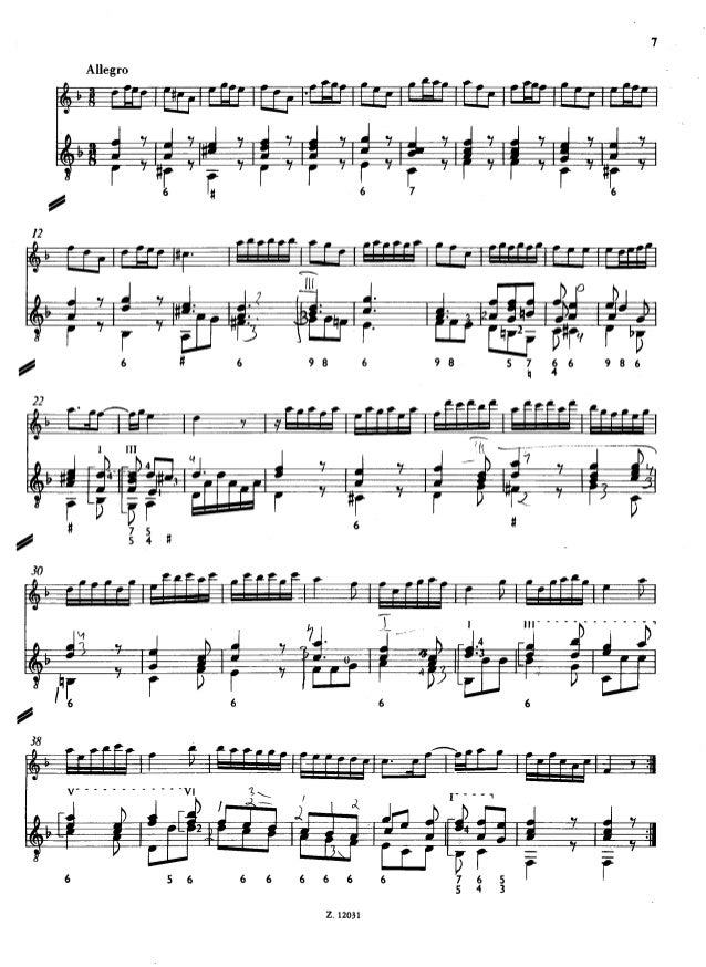 B Marcello Sonate Op 2 2 For Flute And Guitar