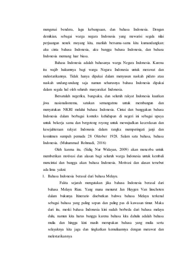 Makalah Bahasa Indonesia Sebagai Bahasa Nasional