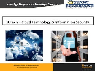 Private & confidential. Not for circulationMarch 2014
© 2016 iNurture www.inurture.co.in
New-Age Degrees for New-Age Careers
B.Tech – Cloud Technology & Information Security
New-Age Degrees for New-Age Careers
 