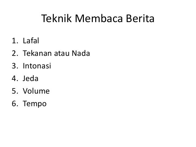 Teks Berita ( Bahasa Indonesia )
