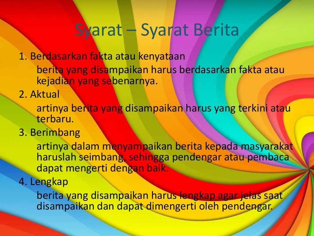 Teks Berita ( Bahasa Indonesia )