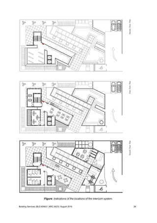 Figure: Indications of the locations of fire intercom system.
Building Services (BLD 60903 / ARC 2423): August 2016 26
 