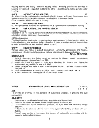 B.arch regulation & syllabus 2011 batch | PDF