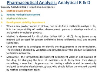 Pharmaceutical Analysis: Quality Assurance
• Assurance whether all the process and other department are working
with GMP a...