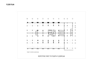 FLOOR PLAN
II.
II.
REPETITIVE FIRST TO FOURTH FLOORPLAN
 