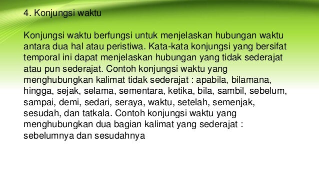 pengertian konjungsi dan macamnya