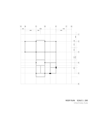 ROOF PLAN SCALE 1 : 200
STRUCTURAL PLAN
 