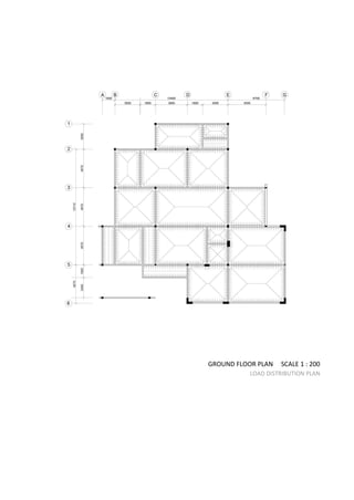 GROUND FLOOR PLAN SCALE 1 : 200
LOAD DISTRIBUTION PLAN
 