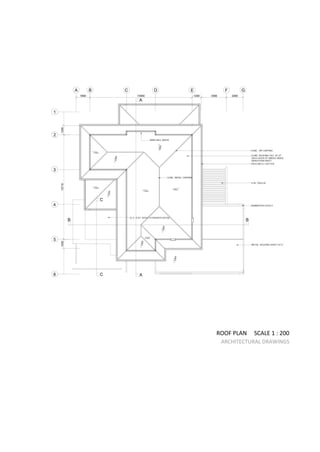 ROOF PLAN SCALE 1 : 200
ARCHITECTURAL DRAWINGS
 
