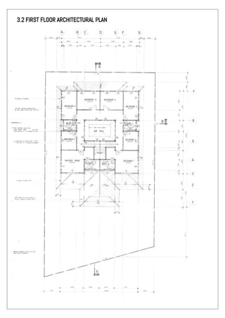 3.2 FIRST FLOOR ARCHITECTURAL PLAN
 