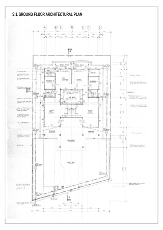 3.1 GROUND FLOOR ARCHITECTURAL PLAN
 
