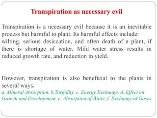 Transpiration | PPTX