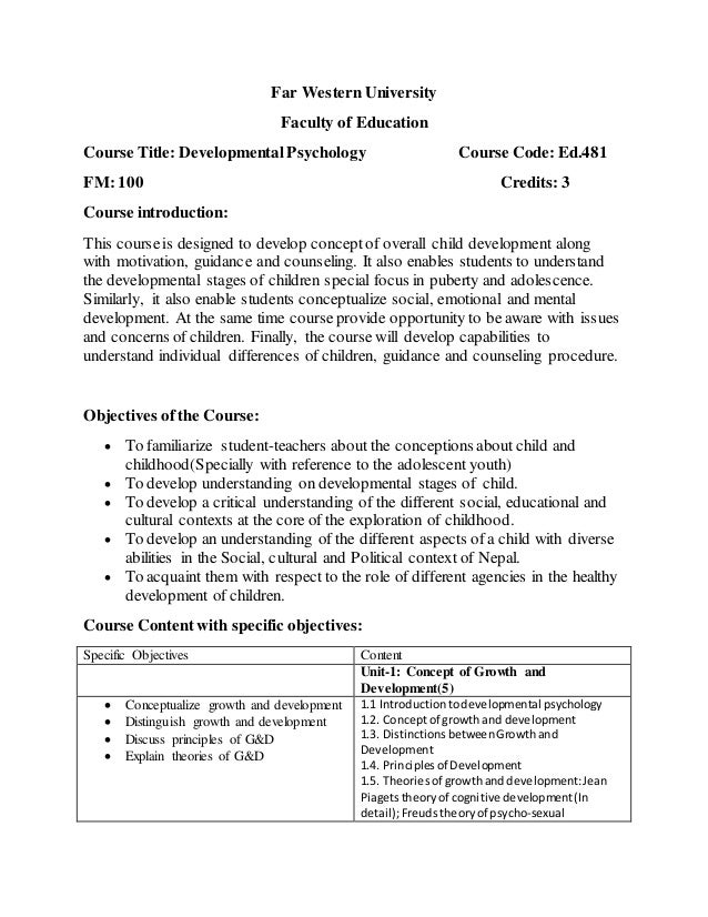 B Ed 8th Sem Developmental Psychology