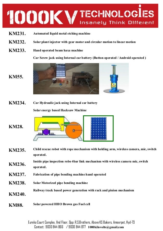 Simple Mechanical Engineering Projects