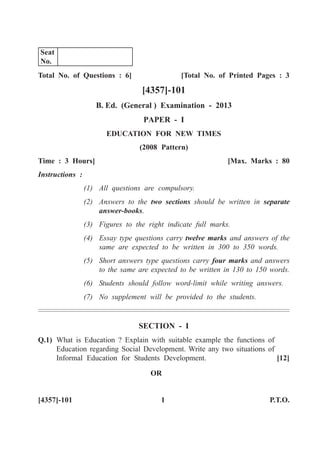 B.ed general | PDF