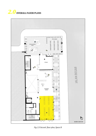 2.0OVERALL FLOOR PLANS
Fig. 2.3 Second floor plan, Space B
 