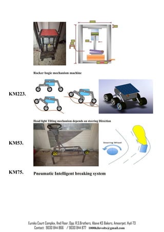 Mechanical Engineering Projects For Final Year Students Topics