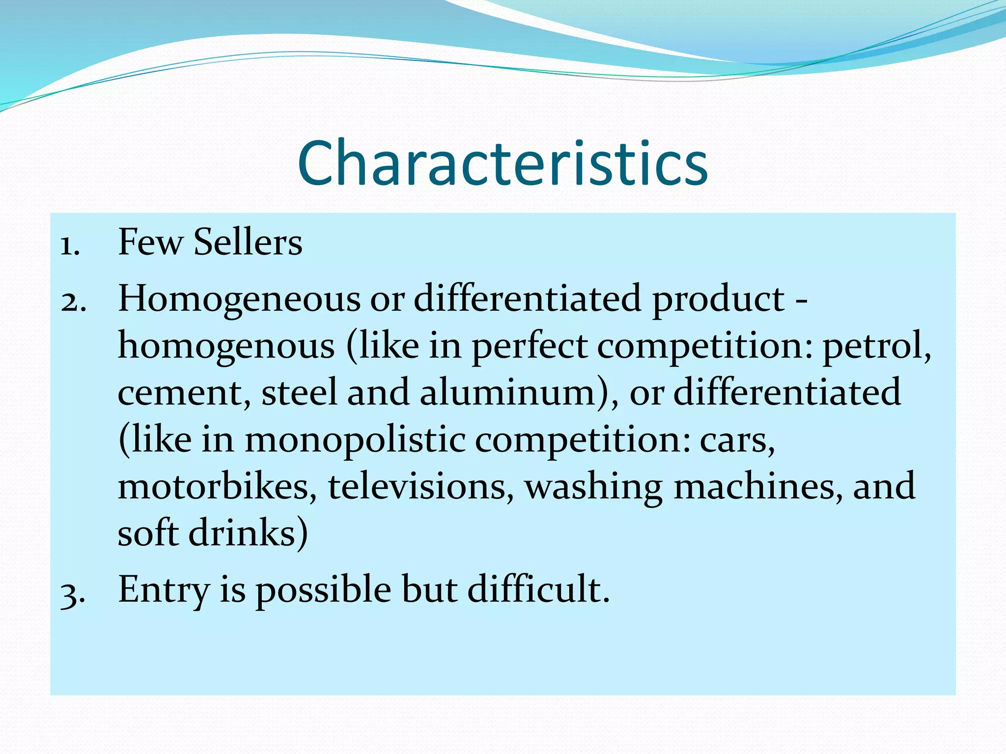 Oligopoly Market in Economics PPT  PPTX