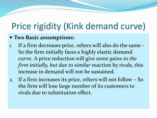 Price Rigidity Diagram Oligopoly Market in Economics PPT | PPTX