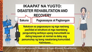 Mga Hakbang sa Pagbuo ng Community-Based Disaster Risk Reduction